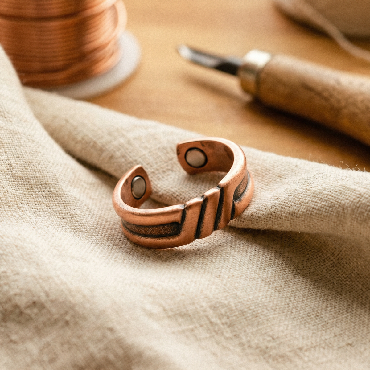 Harris' Peat Copper Ring