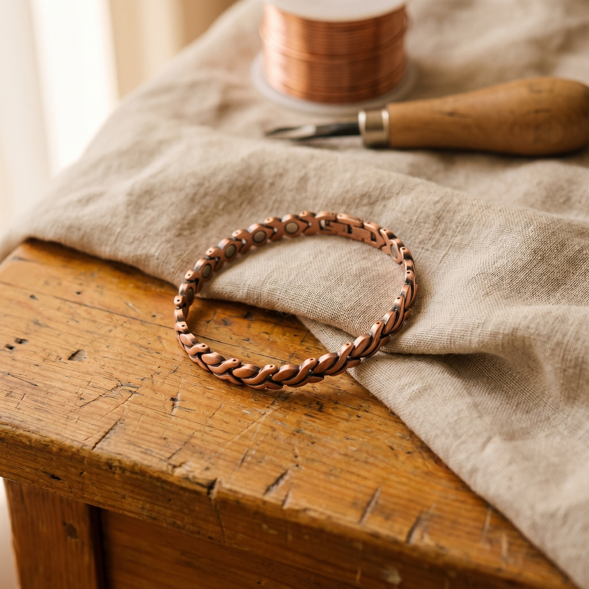 Harris' Dune Copper Anklet