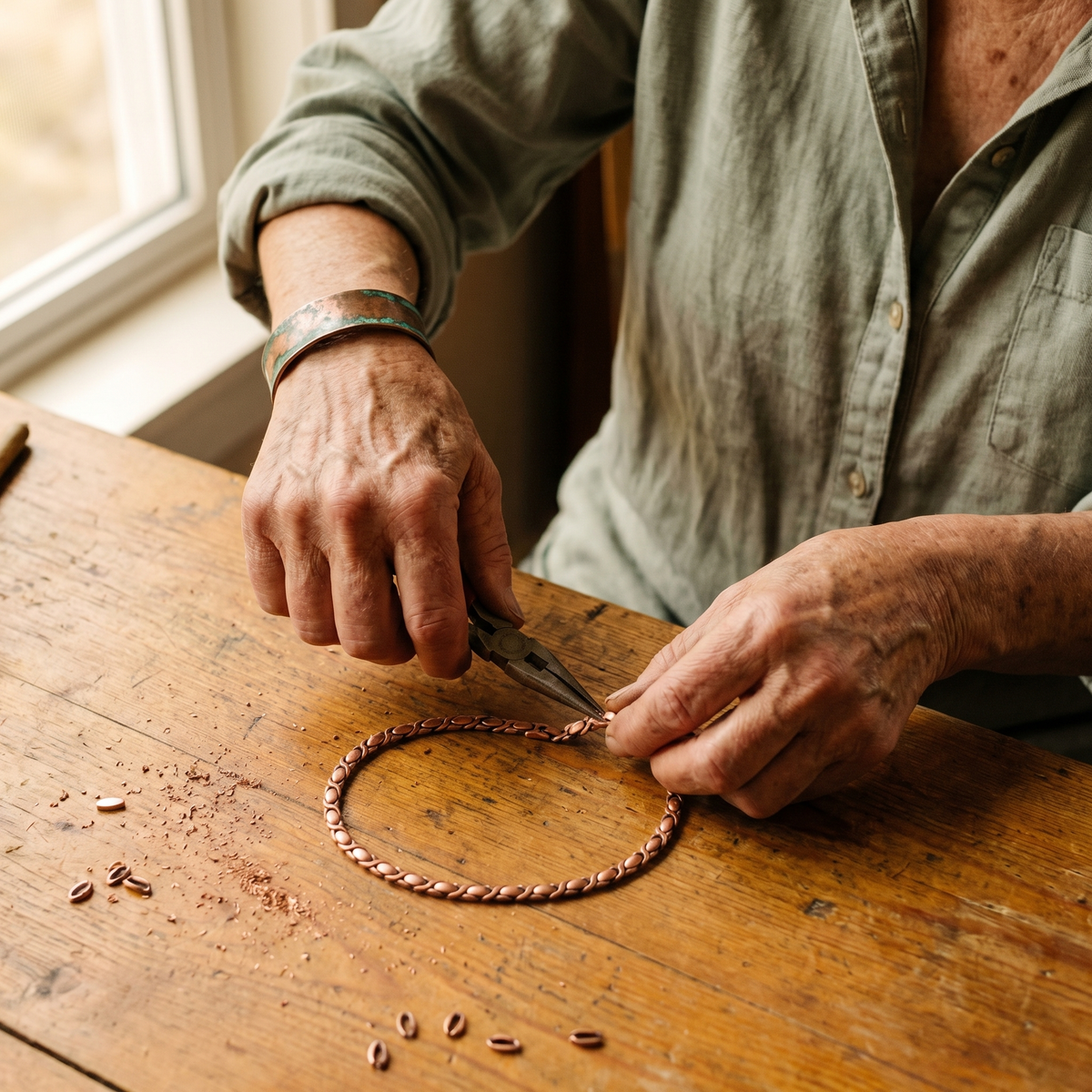 Harris' Cedar Copper Necklace
