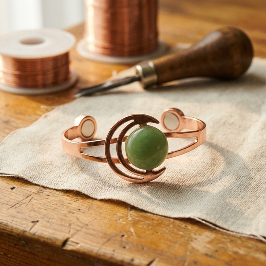 Harris' Sphere Green Copper Bracelet