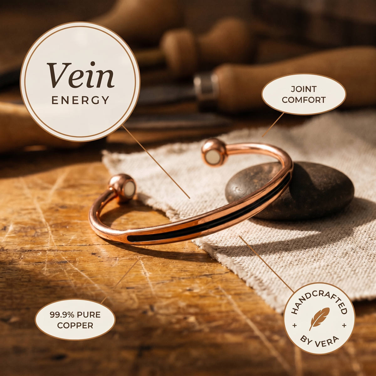 Harris' Vein Copper Bracelet