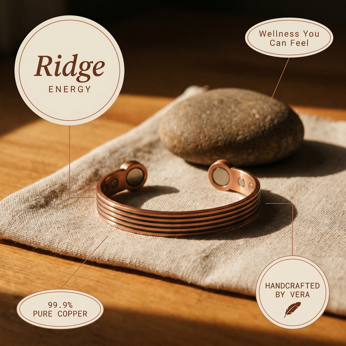 Harris' Ridge Copper Bracelet