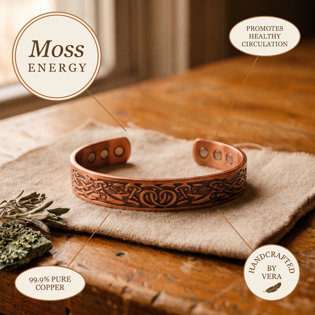 Harris' Flow Copper Bracelet