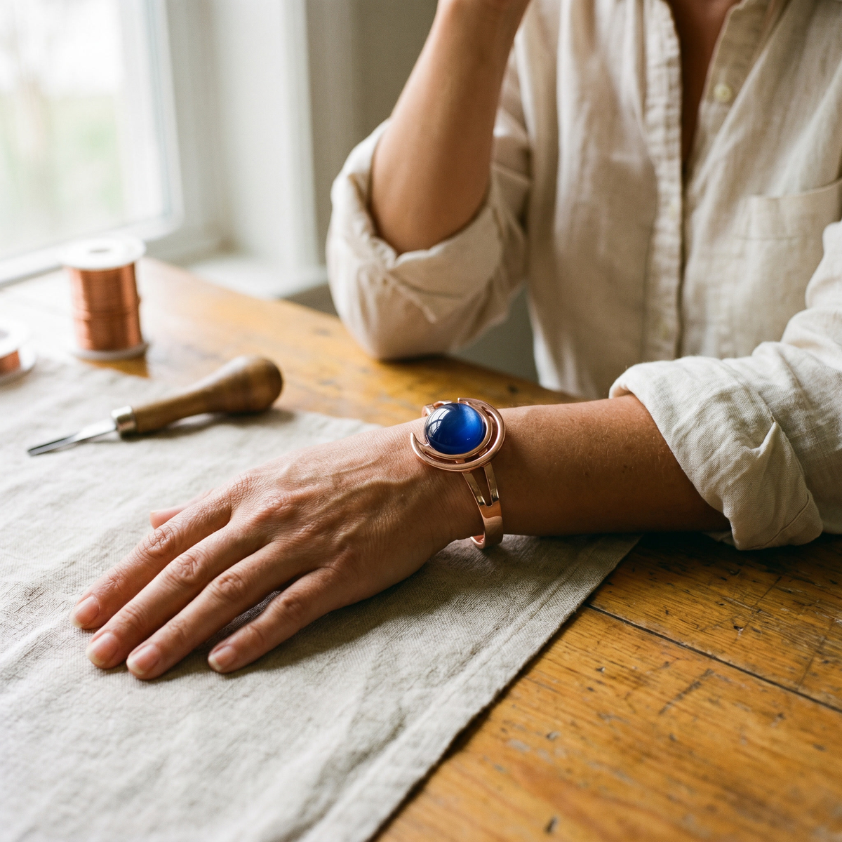 Harris' Sphere Copper Bracelet