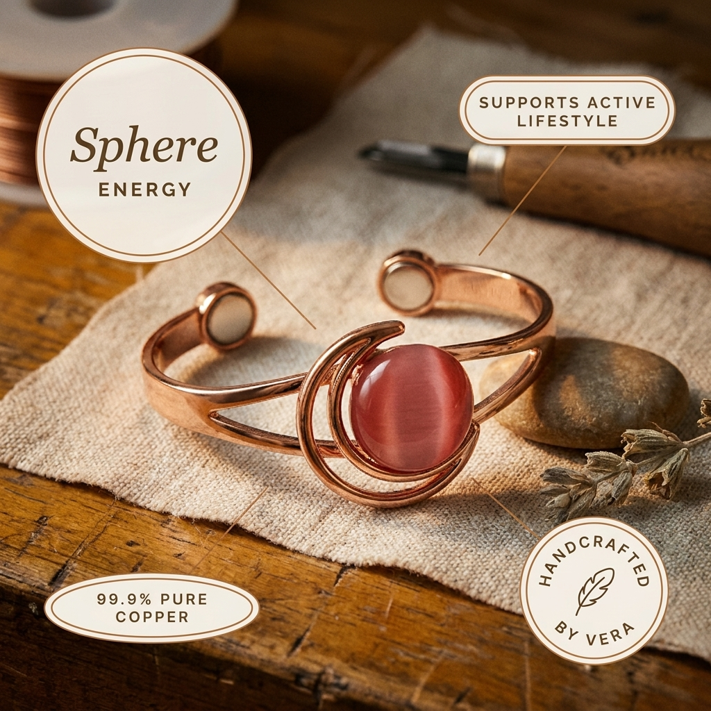 Harris' Sphere Pink Copper Bracelet