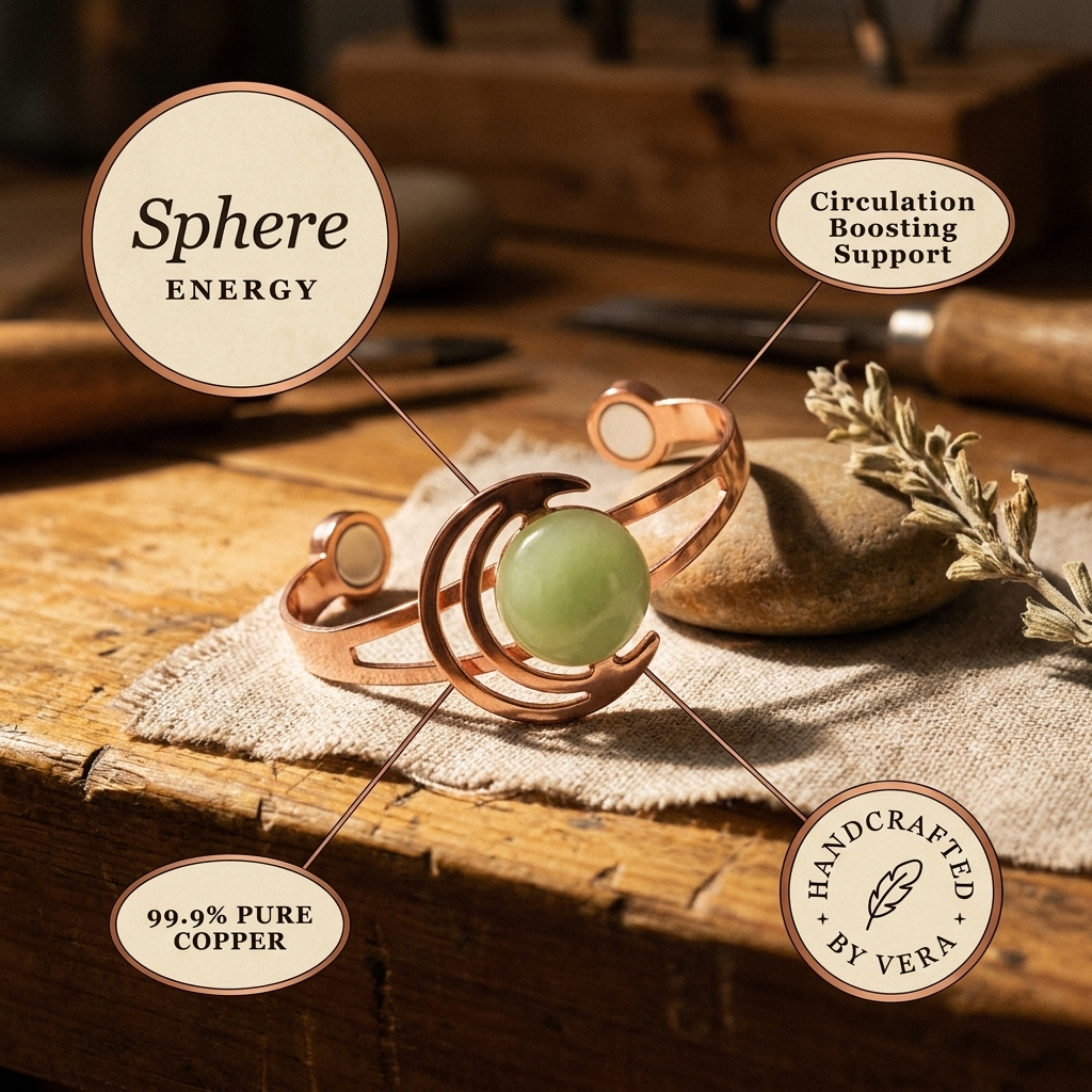 Harris' Sphere Green Copper Bracelet