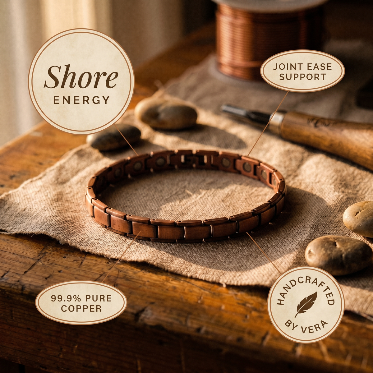 Harris' Shore Copper Anklet