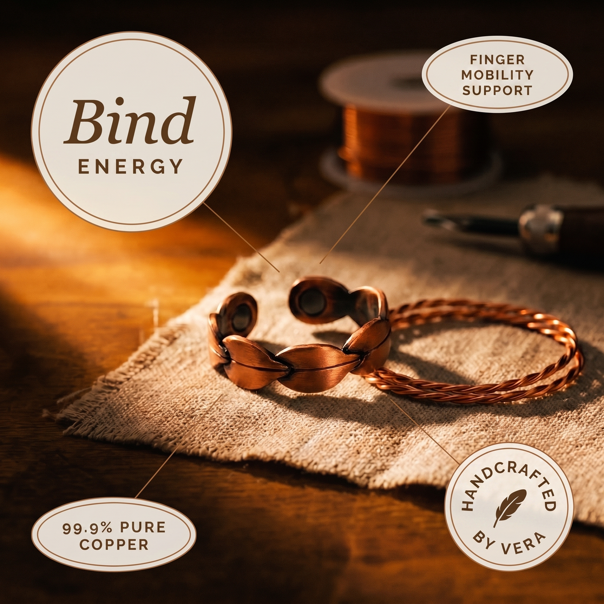 Harris' Bind Copper Ring