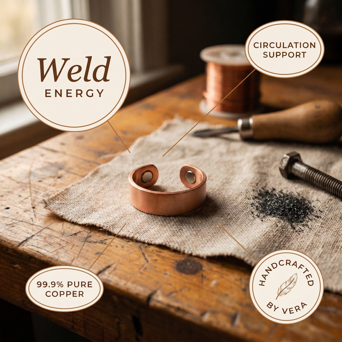 Harris' Weld Copper Ring