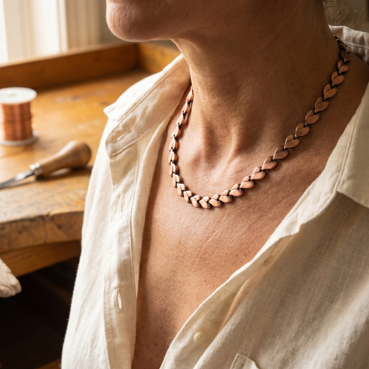 Harris' Briar Copper Necklace