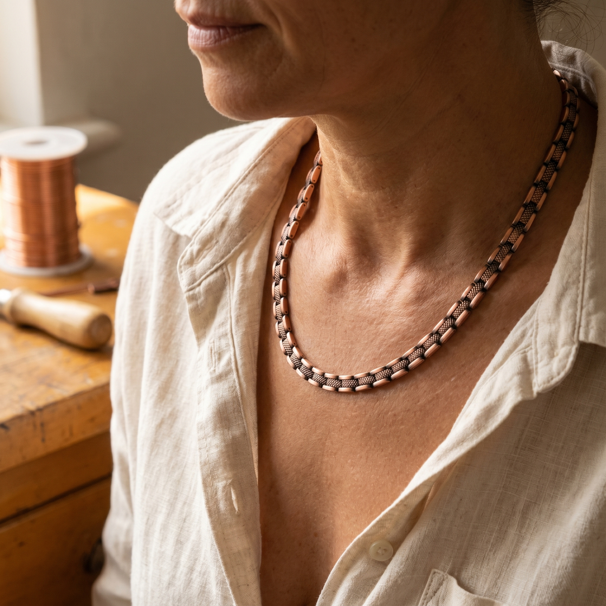 Harris' Haze Copper Necklace