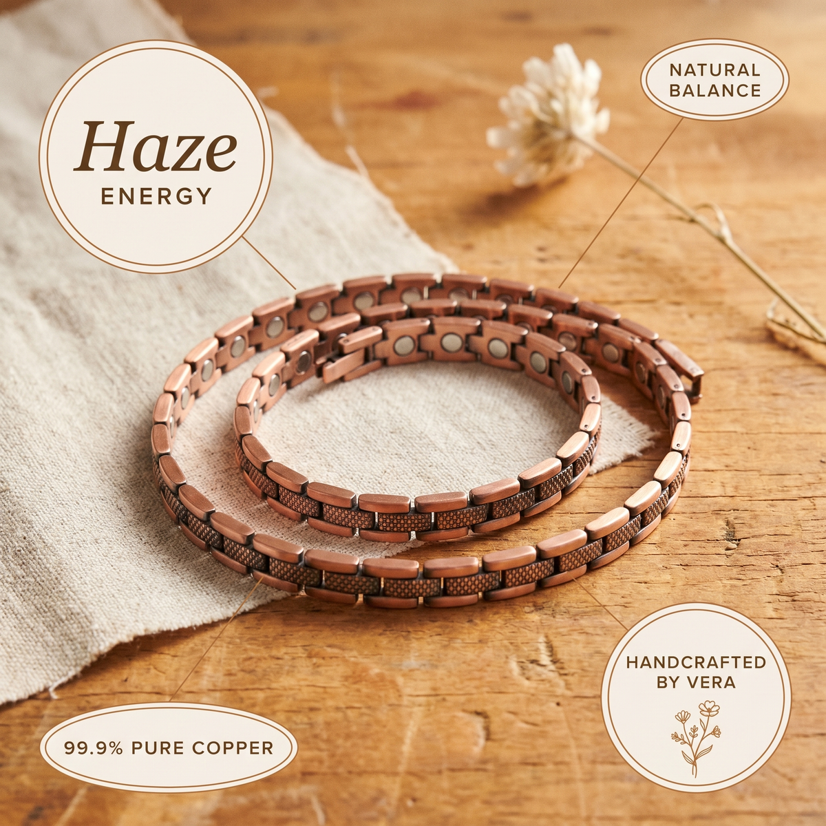 Harris' Haze Copper Necklace