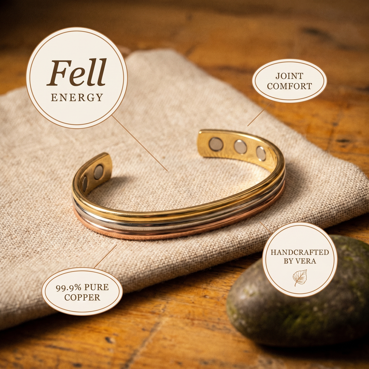 Harris' Fell Copper Bracelet