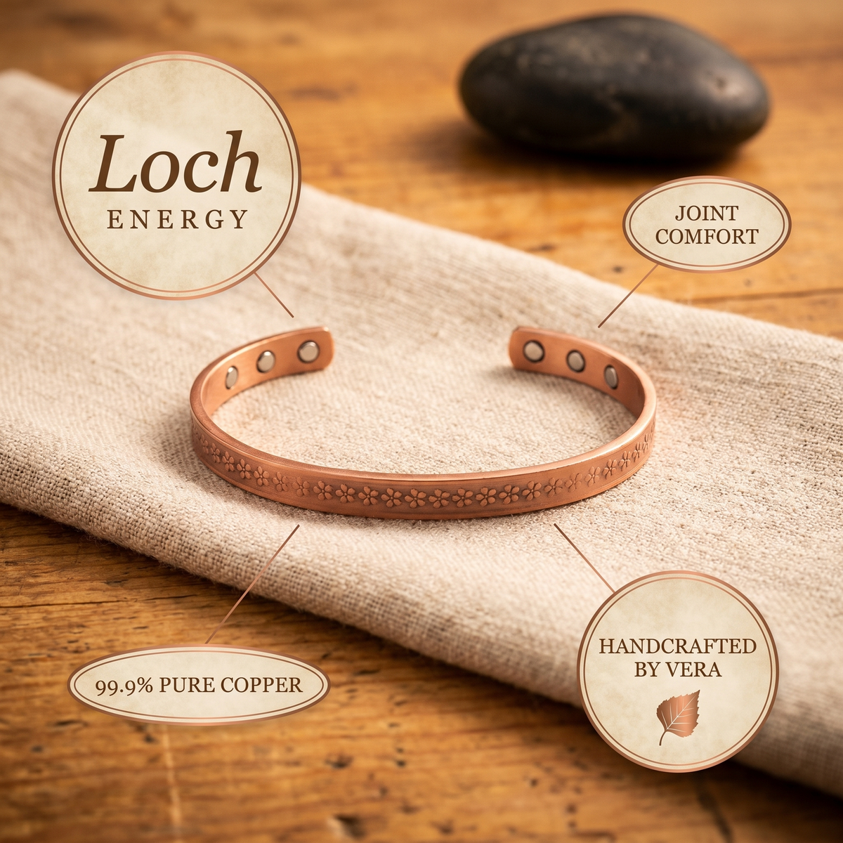 Harris' Loch Copper Bracelet