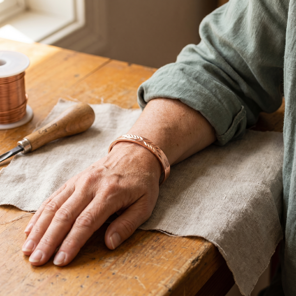 Harris' Lunar Copper Bracelet