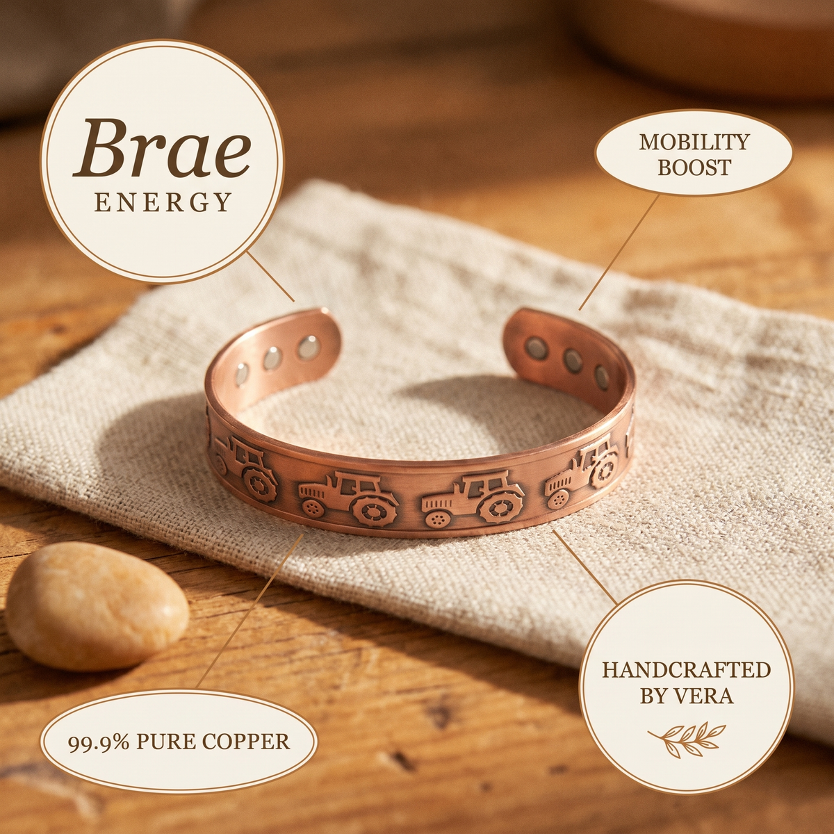 Harris' Brae Copper Bracelet