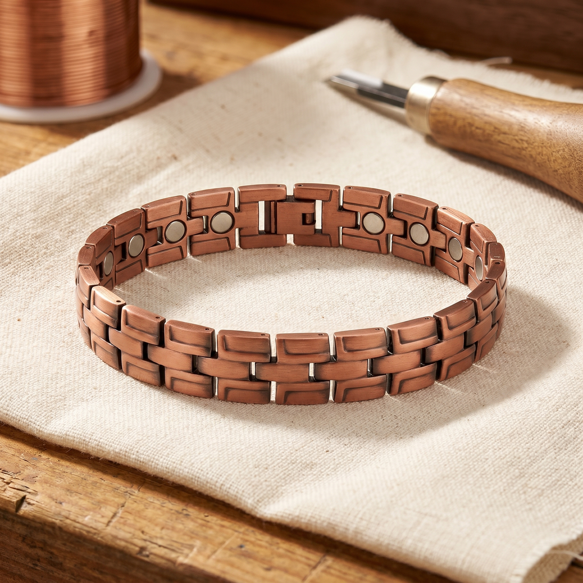 Harris' Gorse Men's Copper Bracelet
