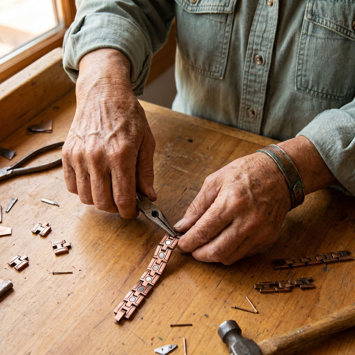 Harris' Gorse Men's Copper Bracelet