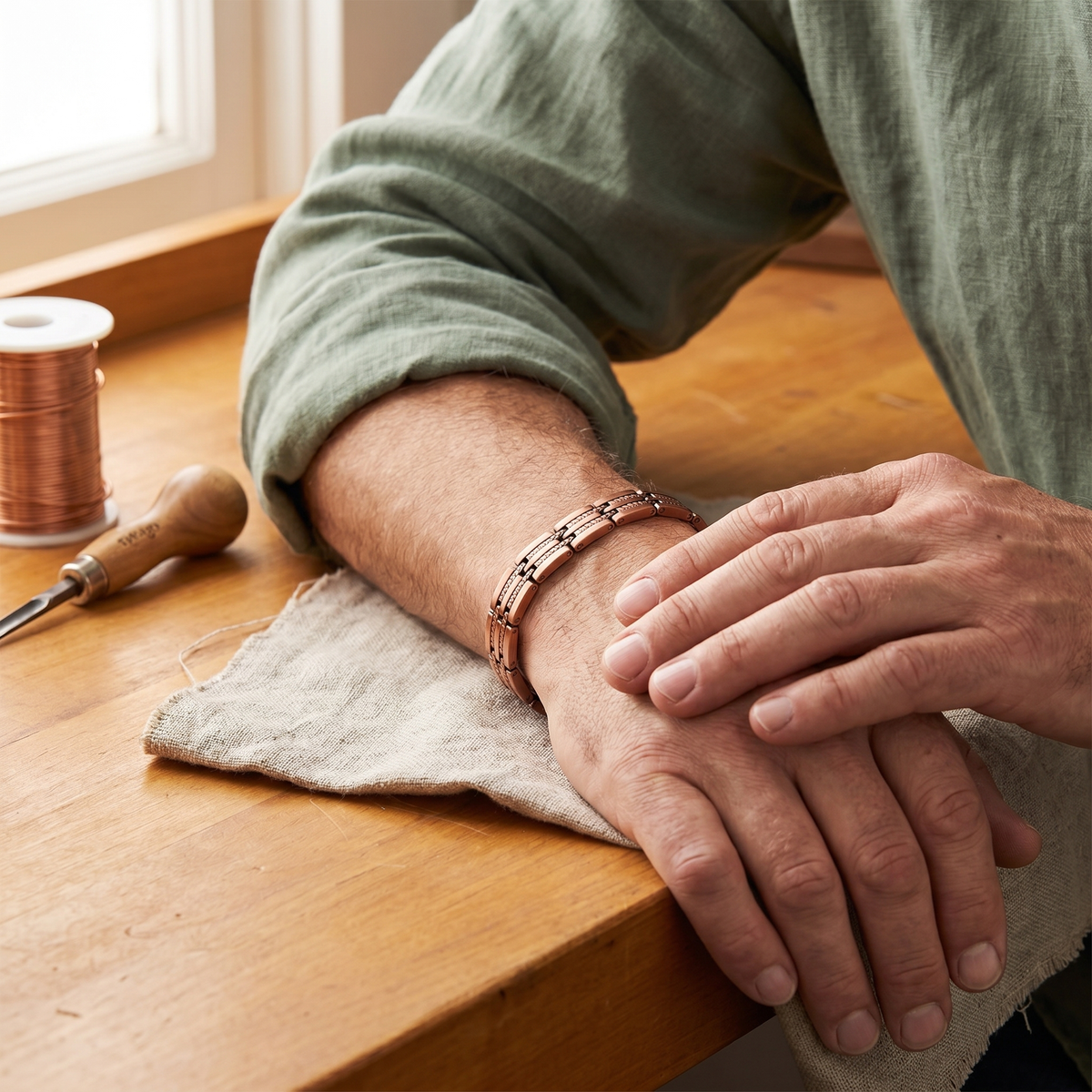 Harris' Pike Men's Copper Bracelet