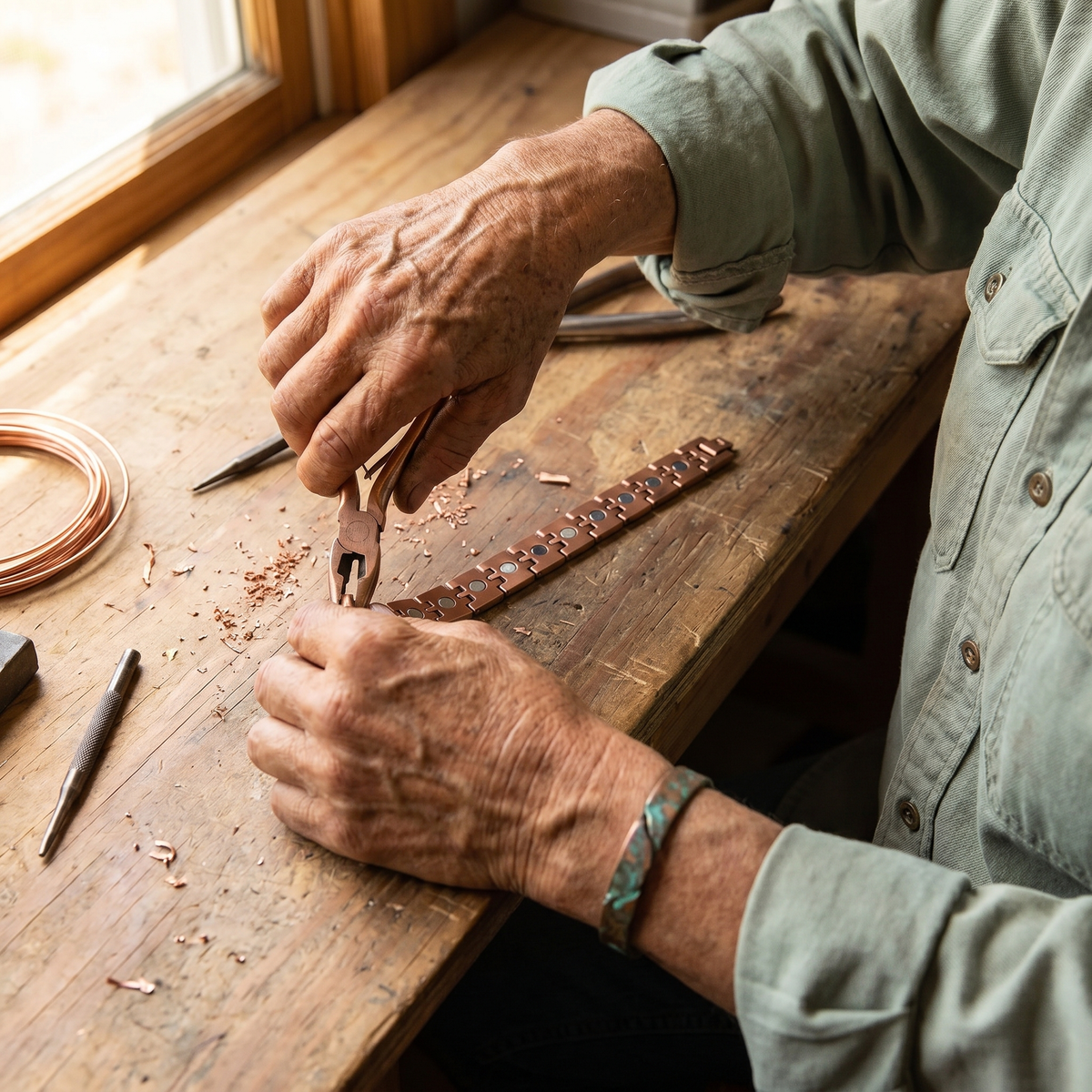 Harris' Pike Men's Copper Bracelet