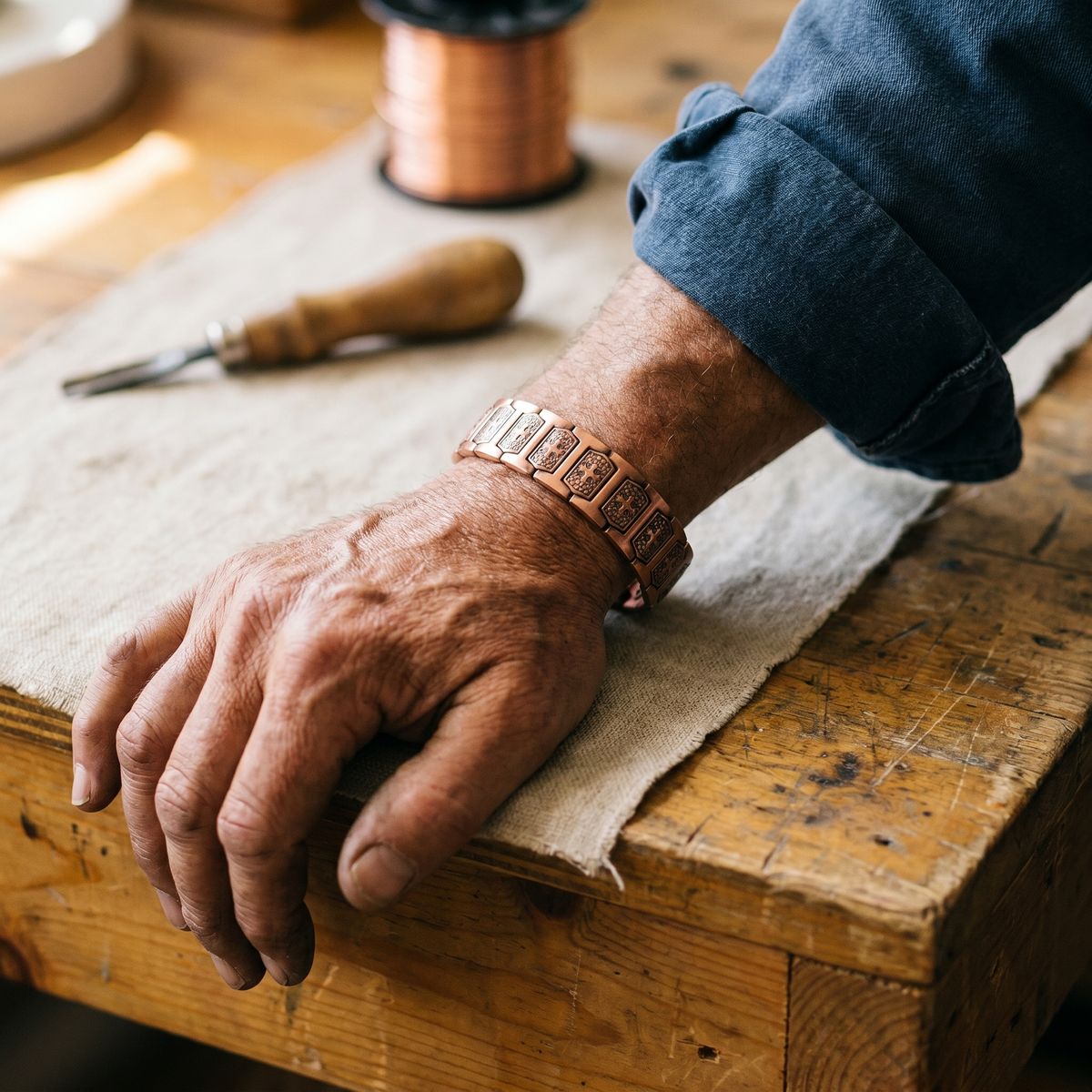 Harris' Gale Men's Copper Bracelet