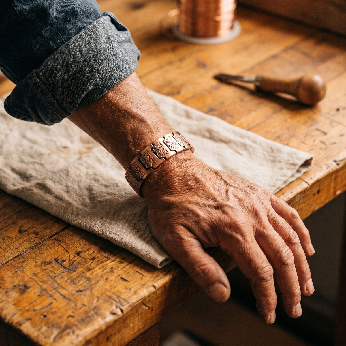 Harris' Glen Men's Copper Bracelet