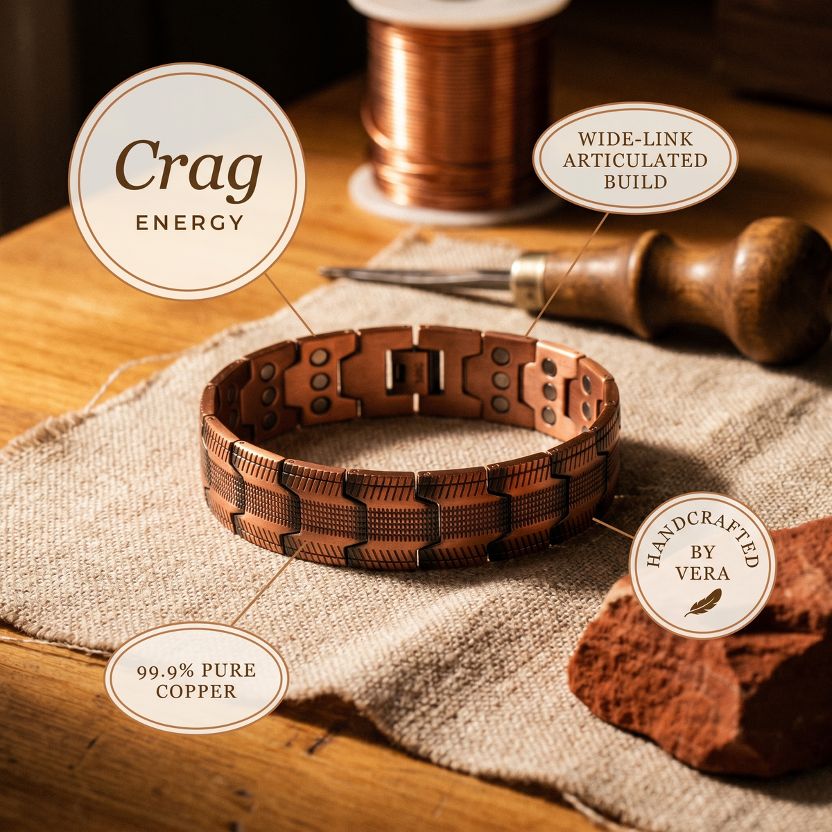 Harris' Crag Copper Bracelet
