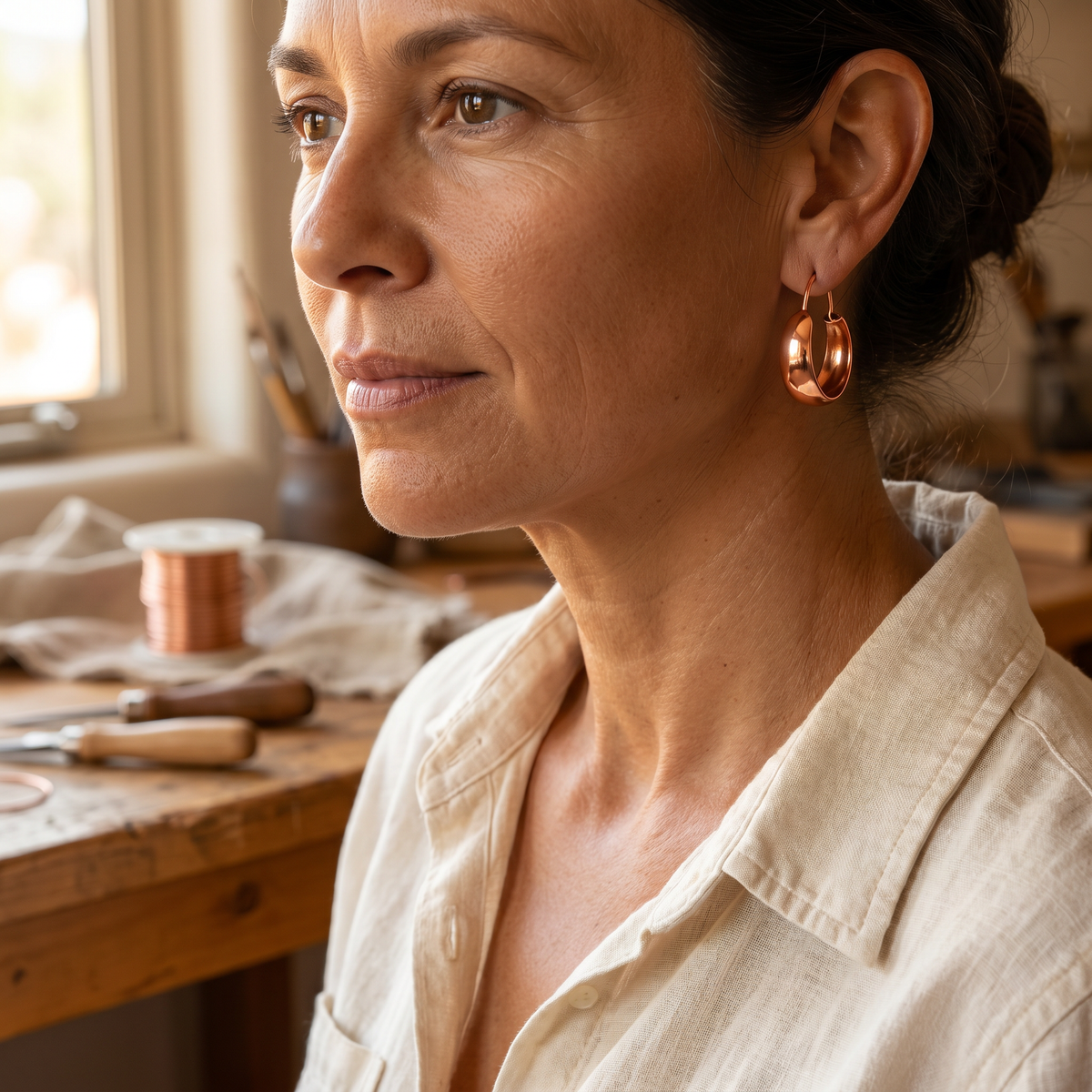 Harris' Dell Copper Earrings