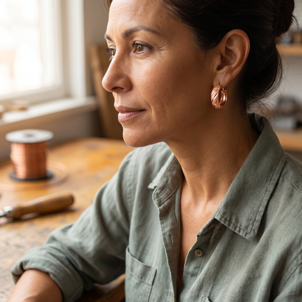 Harris' Vale Copper Earrings