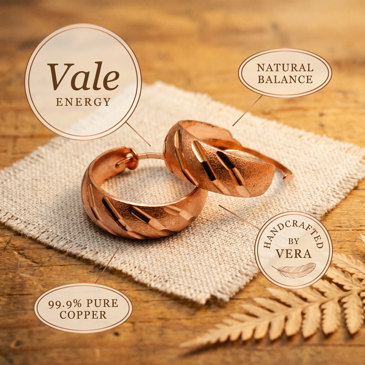 Harris' Vale Copper Earrings