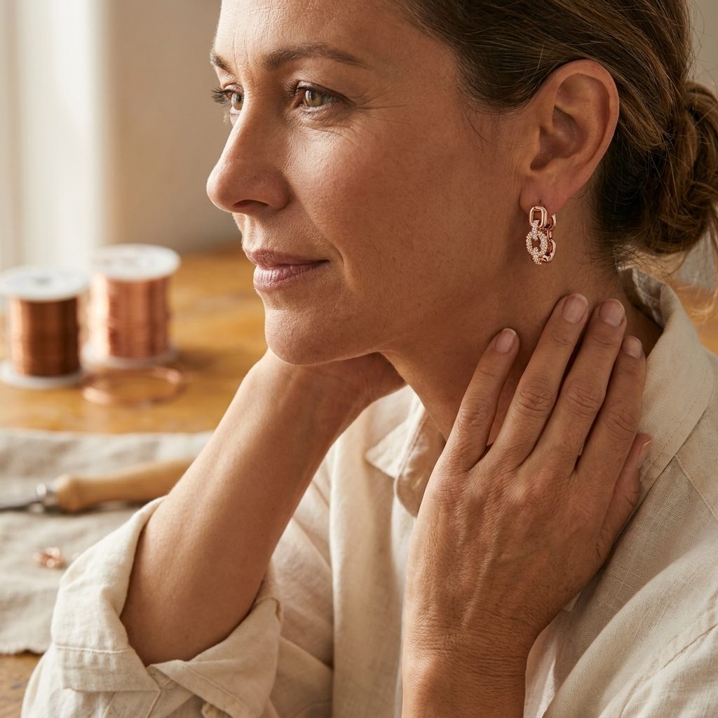 Harris' Tor Copper Earrings