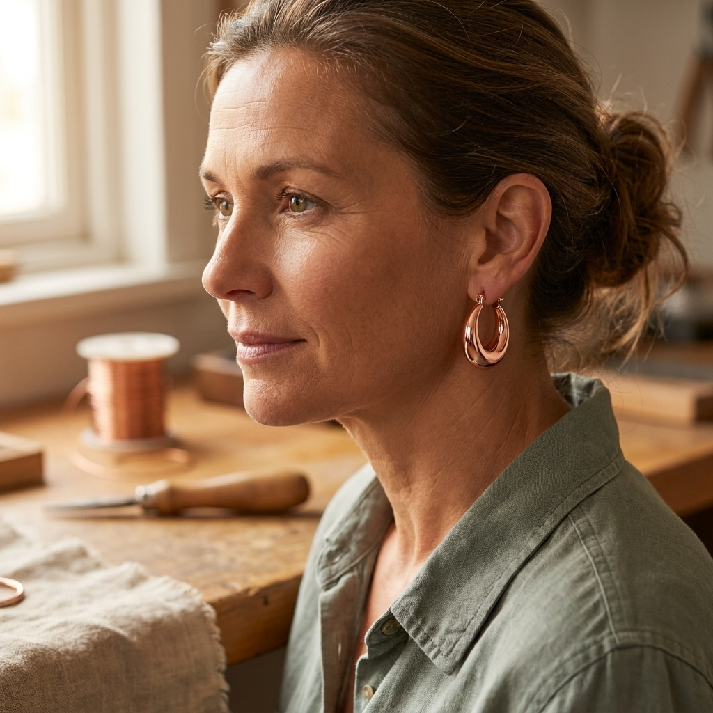 Harris' Marl Copper Earrings