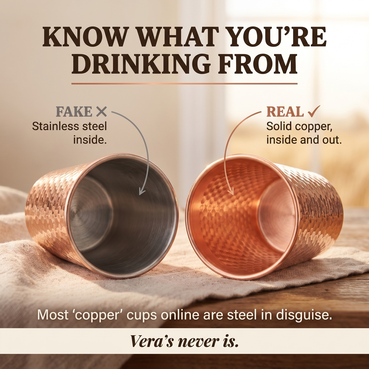 Harris' Pure Copper Cup