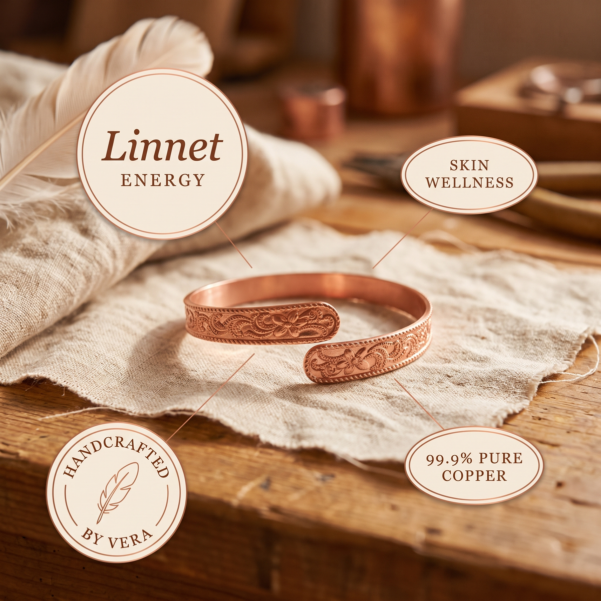 Harris' Moor Copper Bracelet