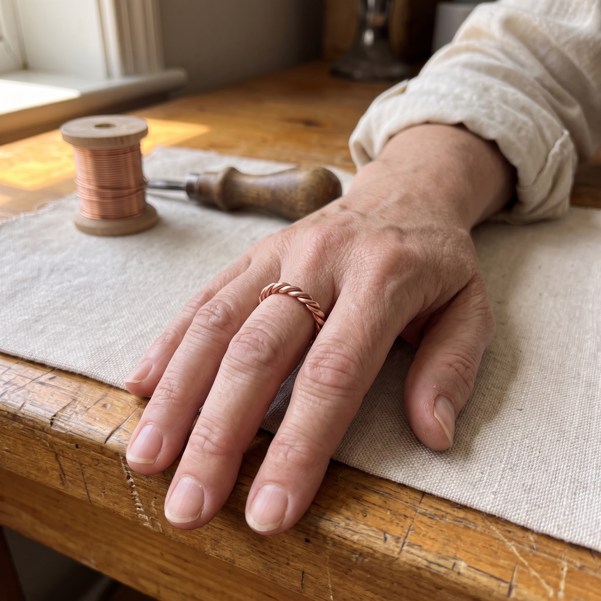 Harris' Copper Tensor Ring