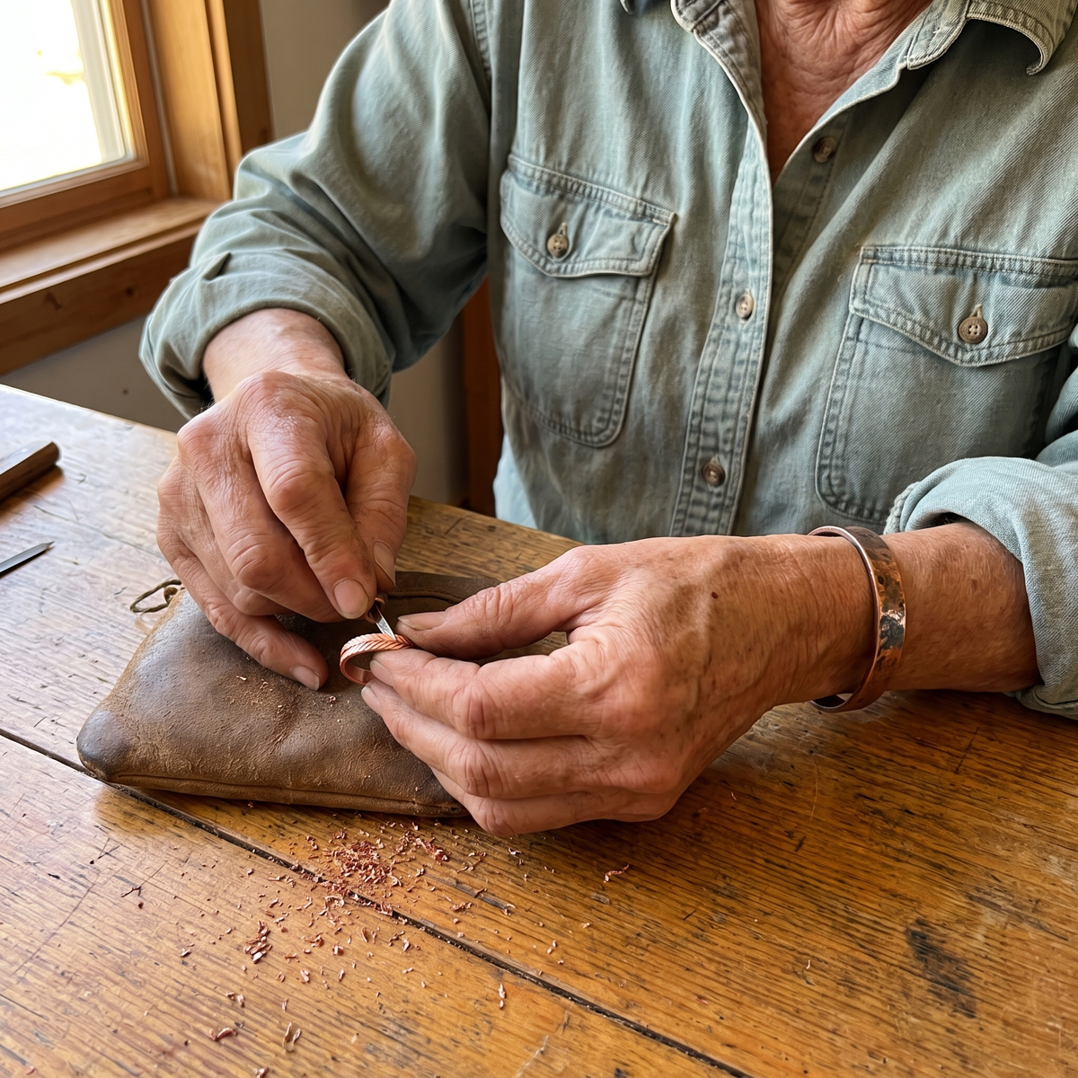 Harris' Root Copper Ring