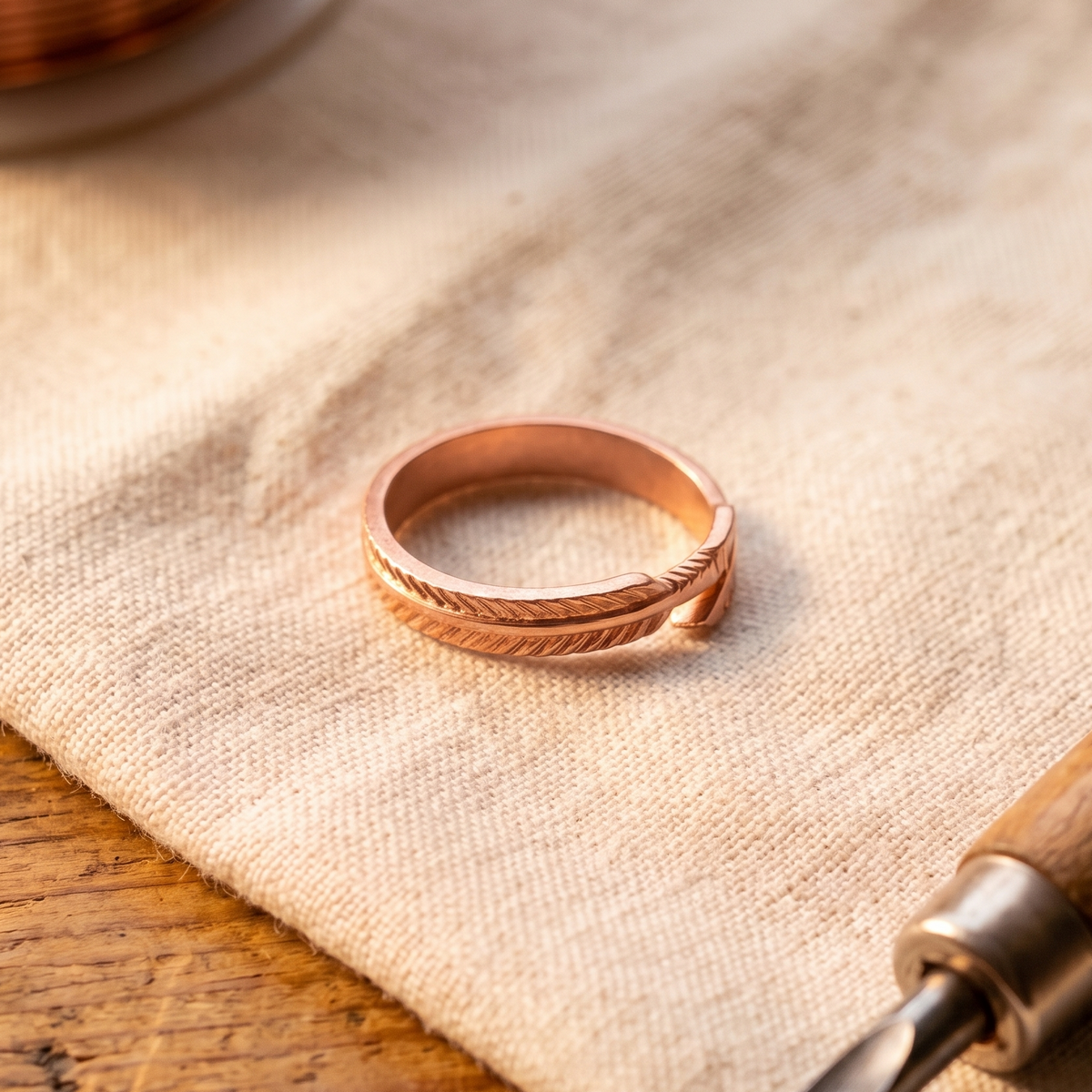 Harris' Root Copper Ring
