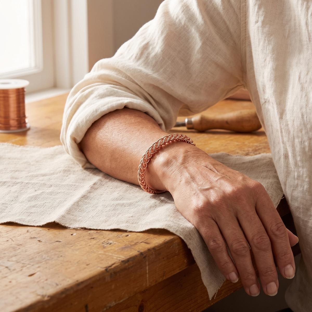 Harris' Fox Copper Bracelet