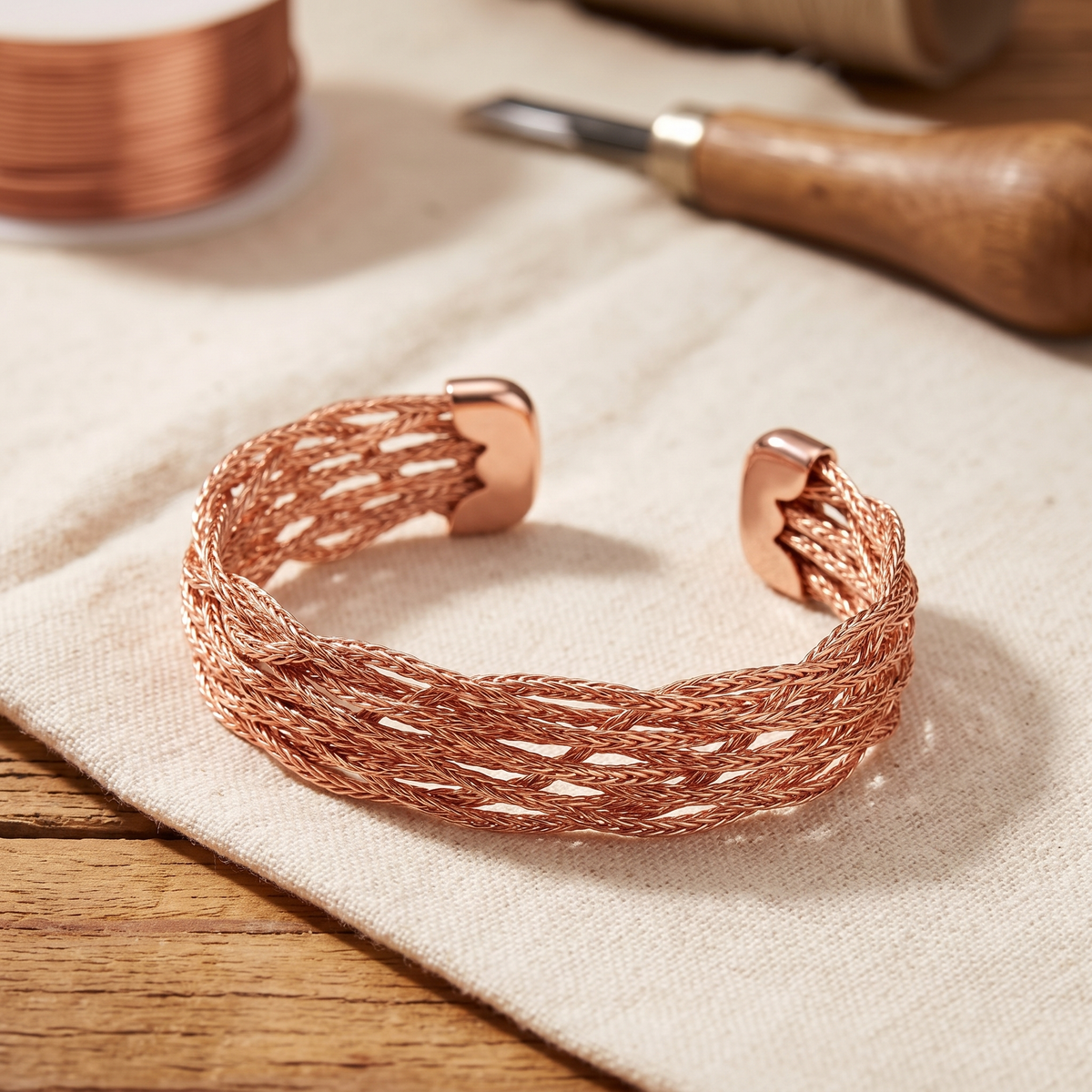 Harris' Elk Copper Bracelet