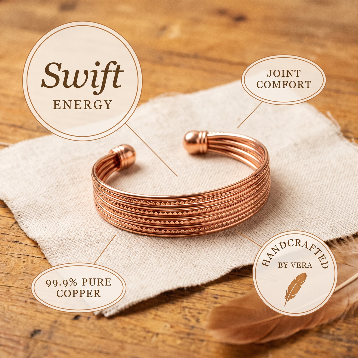 Harris' Swift Copper Bracelet