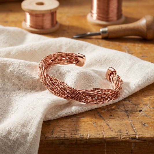 Harris' Finch Copper Bracelet