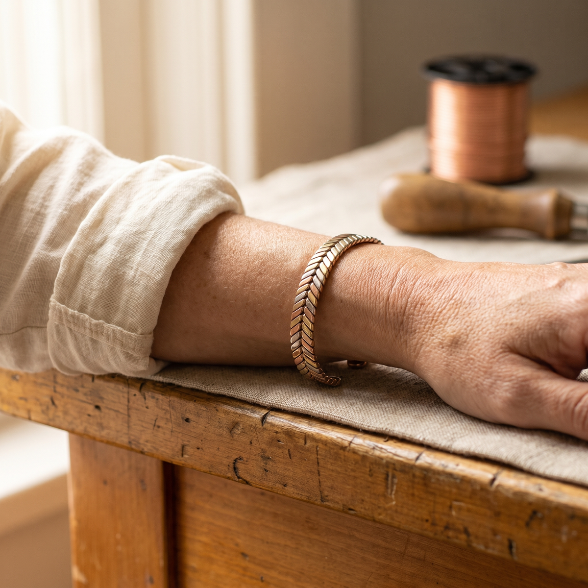 Harris' Copse Copper Bracelet