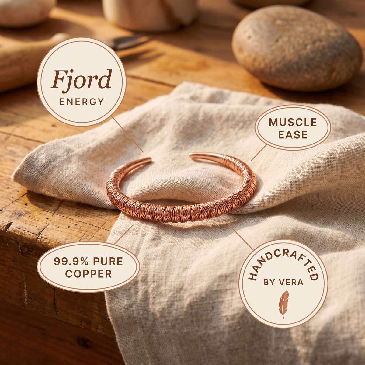 Harris' Fjord Copper Cuff