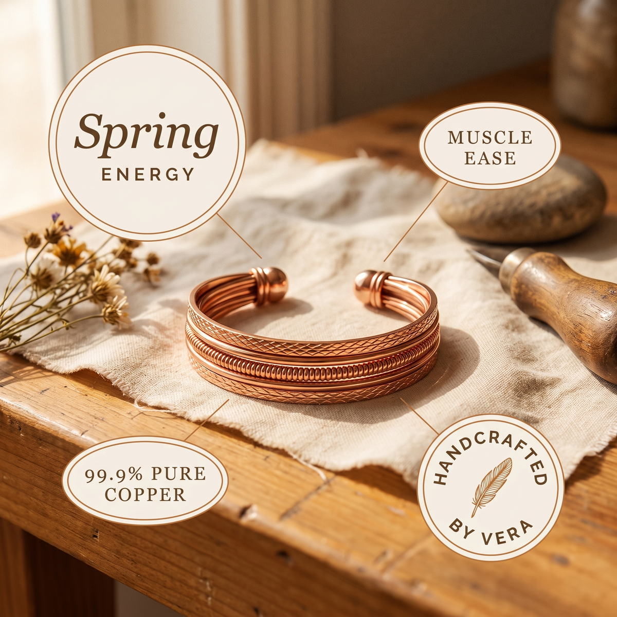 Harris' Bracken Copper Bracelet