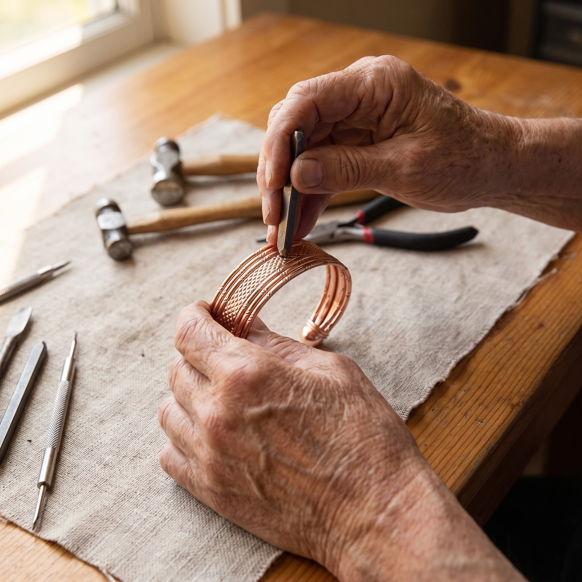Harris' Bracken Copper Bracelet
