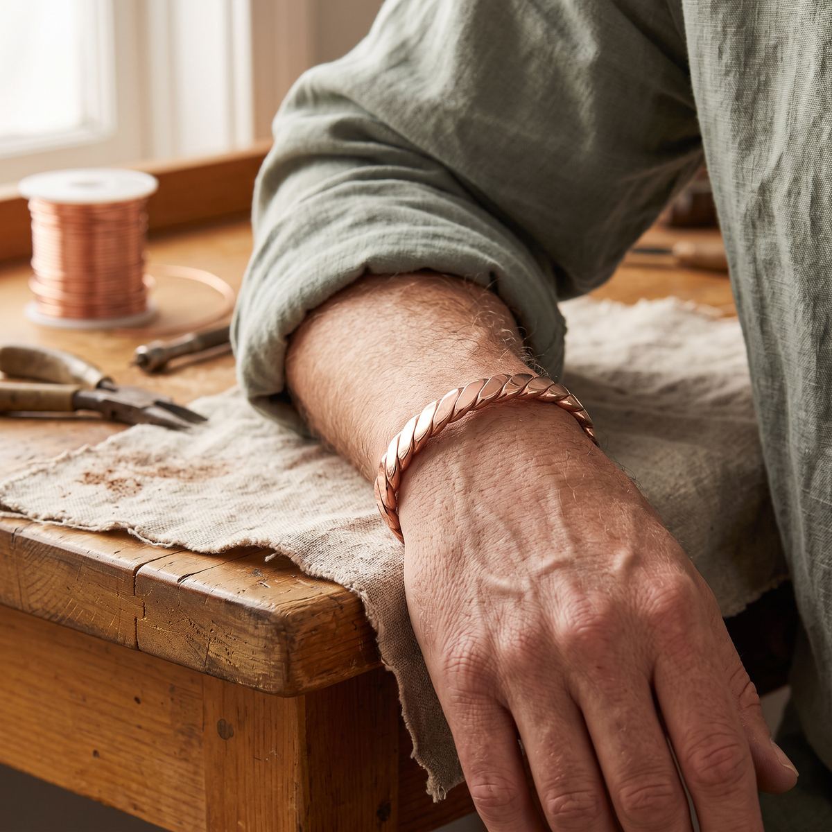 Harris' Bough Copper Bracelet
