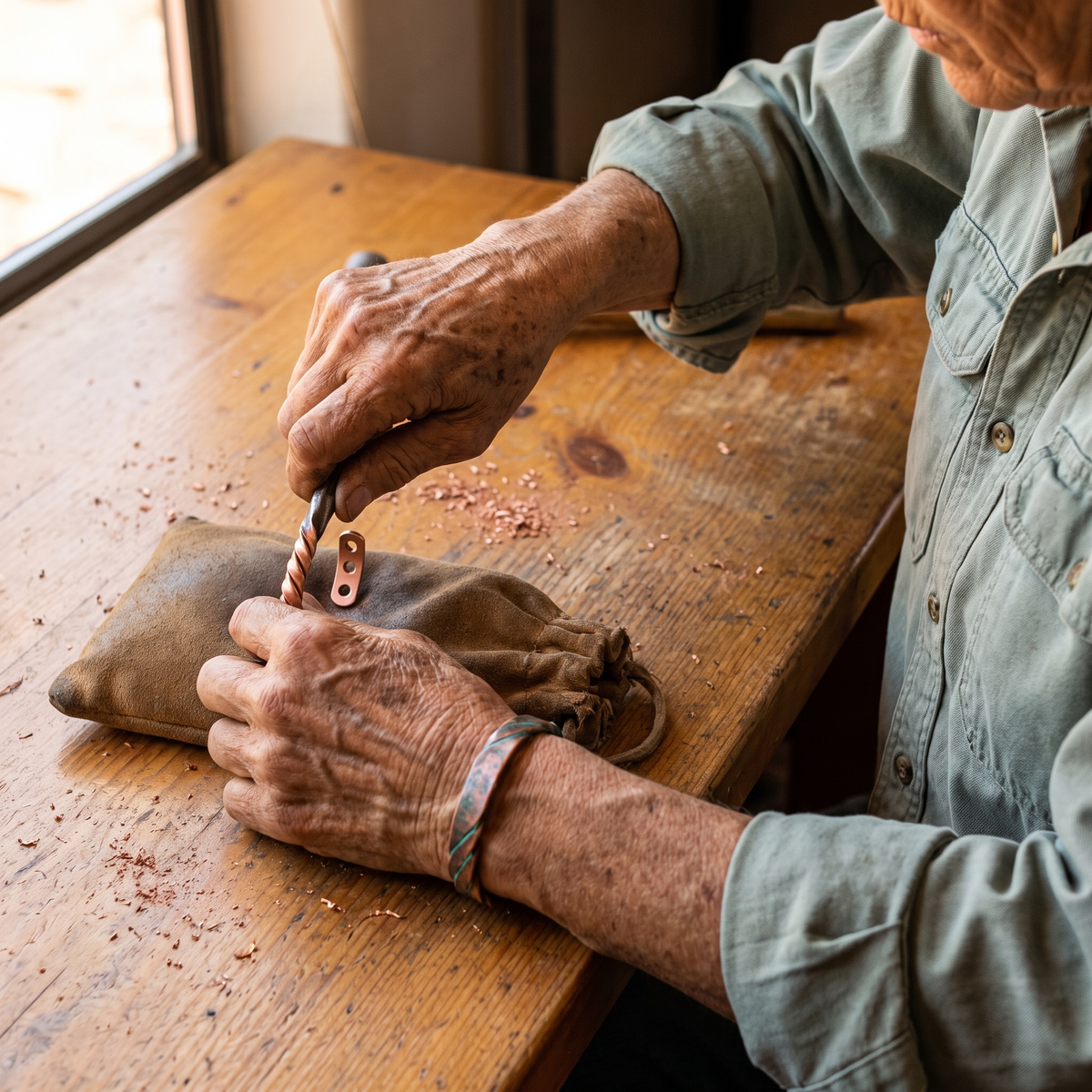Harris' Bough Copper Bracelet