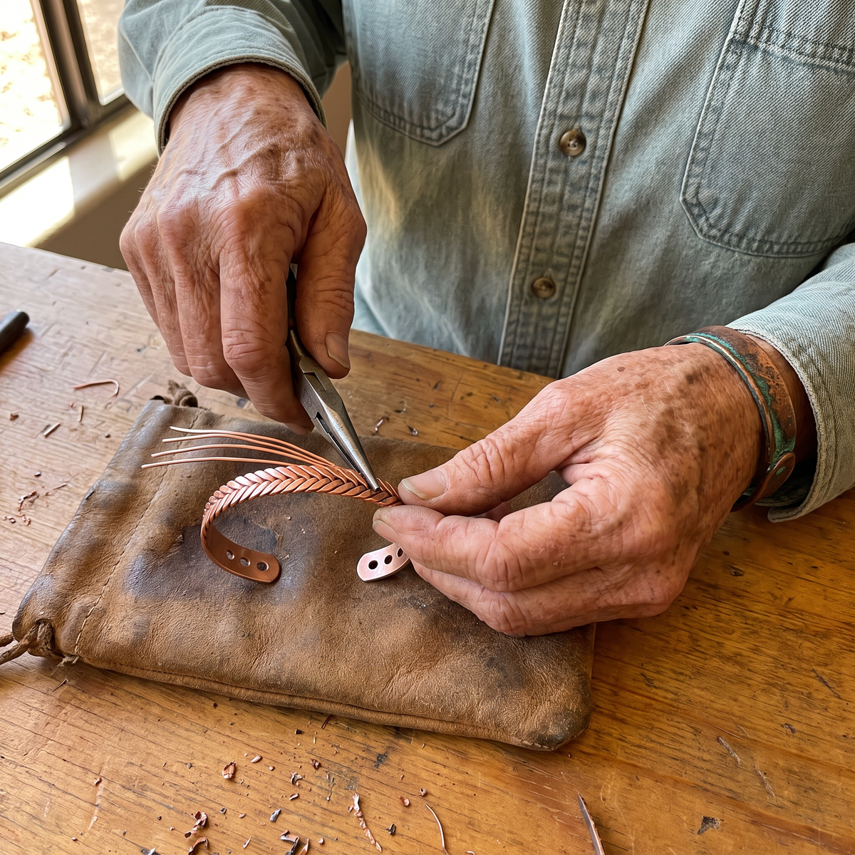 Harris' Furze Copper Bracelet