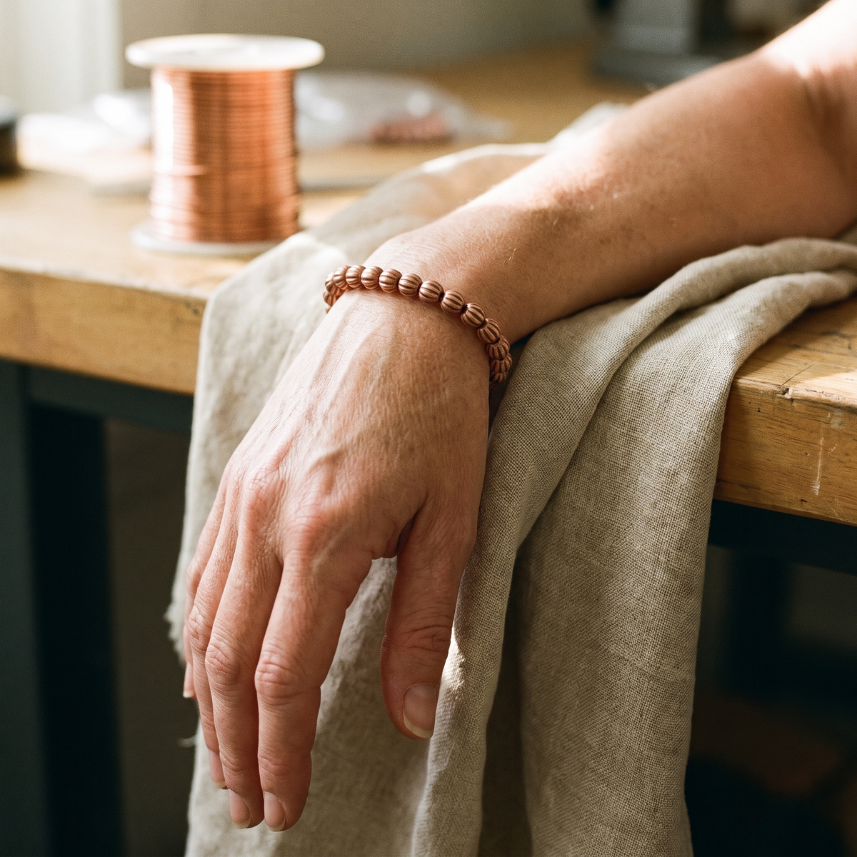 Harris' Bark Copper Bracelet