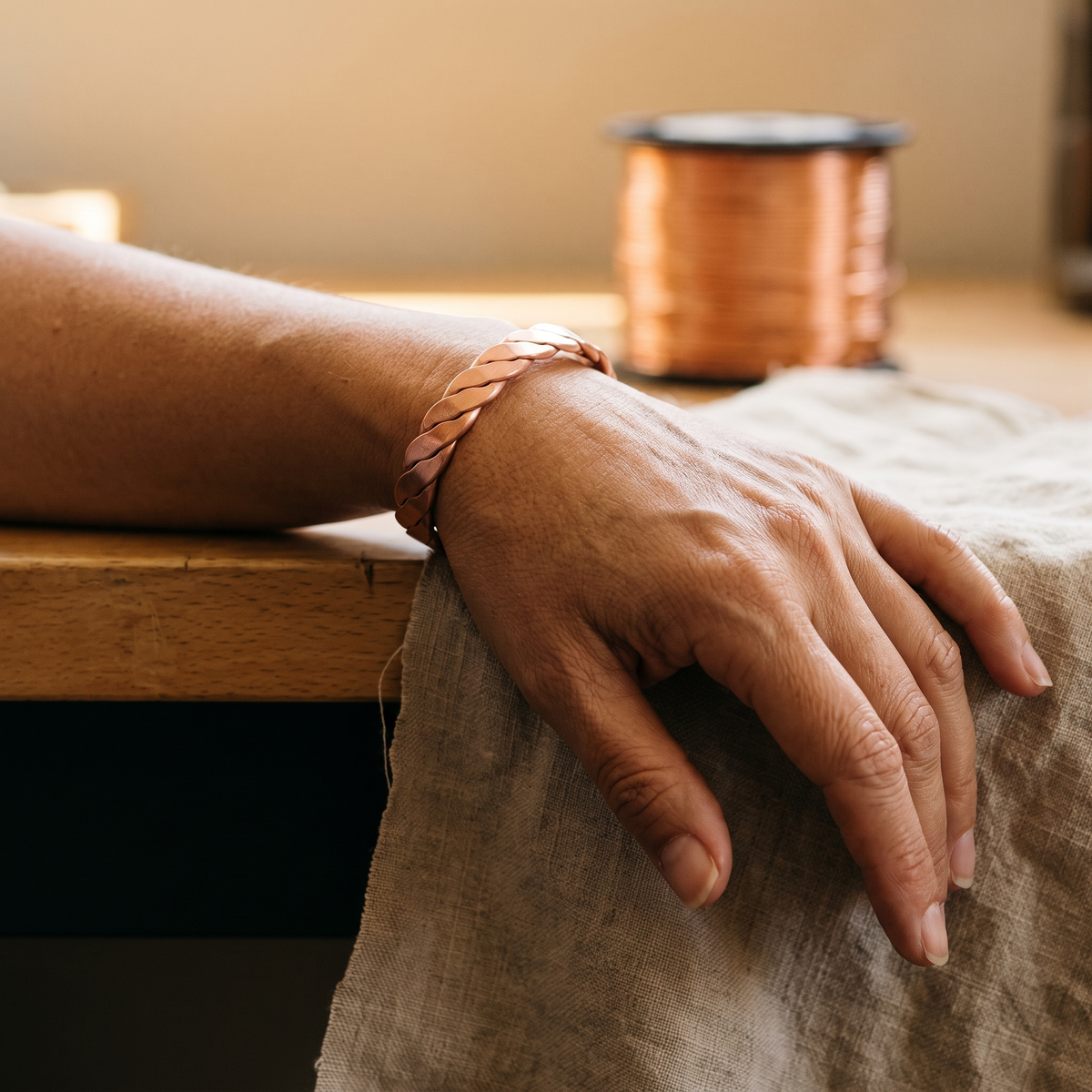 Harris' Reed Copper Bracelet